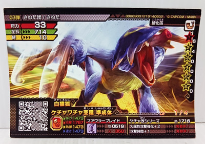Arcade Game Movie Anime Hobbies Japan Collection Monster Hunter Spirits Card