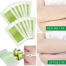50PCS Hair Removal Paper Double Sided Cold Wax Strips Body Depilatory Patch Skin