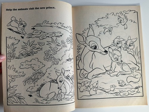 1993 Walt Disney's BAMBI Big Color/Activity Book #4041 A Golden Book Unused - Bild 8 von 13
