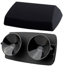 EZ Pass Cover Holder with Super-Strong Suction Cups. Compact All-Black Look