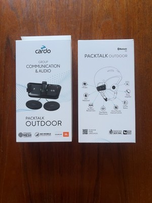 Cardo Packtalk Outdoor Duo Black Audio/Visual/Communication helmet intercom