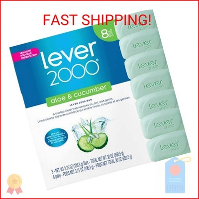 Lever 2000 Refreshing Body Soap and Facial Cleanser With Aloe & Cucumber Effecti