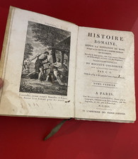 1805 Histoire Romaine Goldsmith Paris Original Engraving Parchment Binding