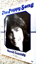 DAVID CASSIDY: THE PUPPY SONG (SHEET MUSIC)