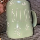 Rae Dunn BELIEVE with flowers coffee mug **Pre-owned** — photo 5