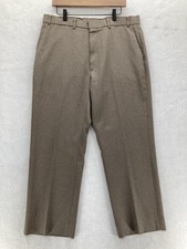 Vintage Levi's Action Slacks Pants Mens 38x28 Brown Dress Flat Front Trousers
