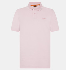Image of HUGO BOSS Peoxfordnew Short Sleeve Polo Shirt Pink All Sizes *HB110
