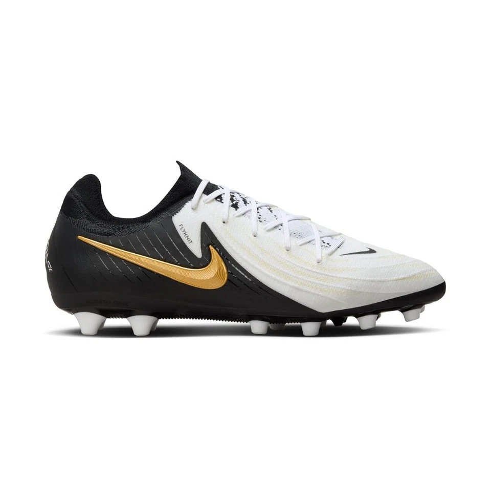 Nike Women's Phantom GX 2 AG-Pro Size 8.5 White Black Gold Cleats FJ2582-100 New - Image 4 of 4