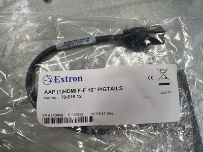 *Brand New* Extron 70-616-12 AAP 1 HDMI F to F on 10'' Pigtails