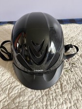 TROXEL LIBERTY BLACK DURATEC adjustable LOW PROFILE RIDING HELMET XL13 
