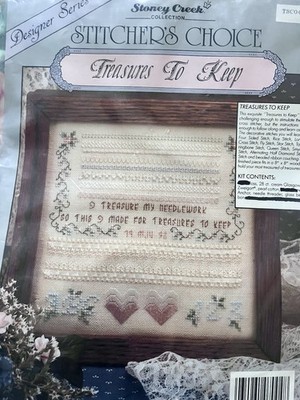 Stoney Creek Cross Stitch Collection Treasures To Keep Beaded Kit 1992
