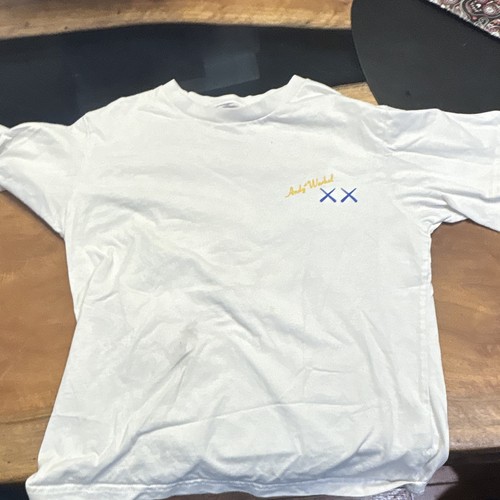 Uniqlo UT KAWS+WARHOL Elmo Banana Graphic T-Shirt Kids 5 White Cotton