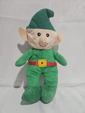 Christmas House Musical Santa's Green Elf Plush Squeeze It Sings Green Elf Shoes