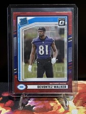 2024 Donruss Optic Football Rated Rookie Devontez Walker Red Pandora #345 Ravens