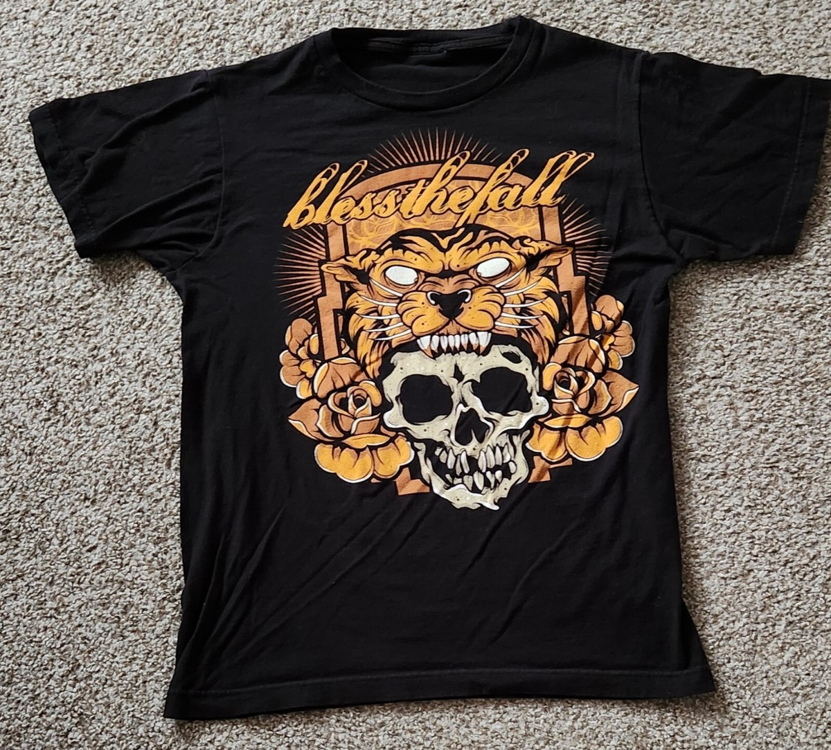 Blessthefall T Shirt Band Signed Size S/M Metalcore Bless
