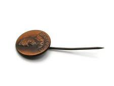 Vintage Yugoslav Partisan Sava Kovaevi Stick Pin Badge WWII Era Bronze Tone