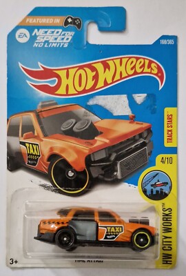 Hot Wheels Need For Speed No Limits HW City Works 4/10 (2015) Orange Time Attaxi