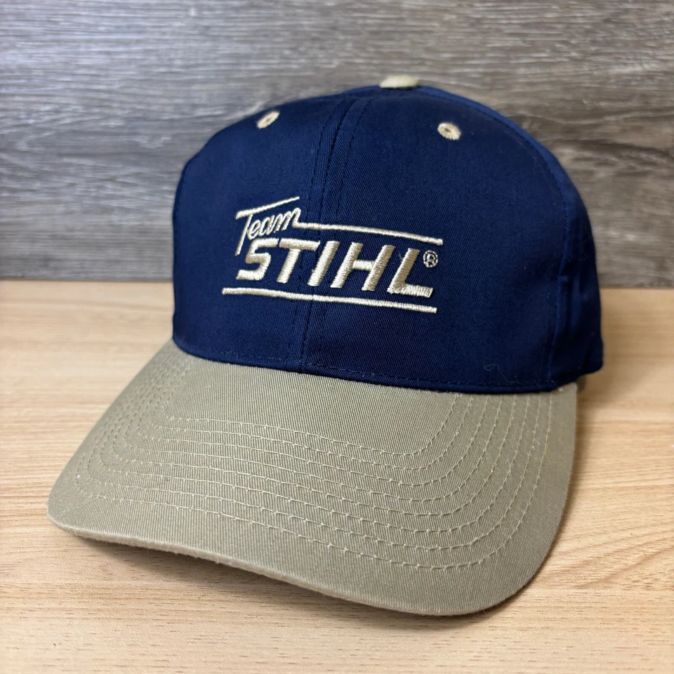 De colección STIHL Sombrero Gorra Snap Back Azul Marrón Motosierras Talla Única Ajustable Foto 3 de 4