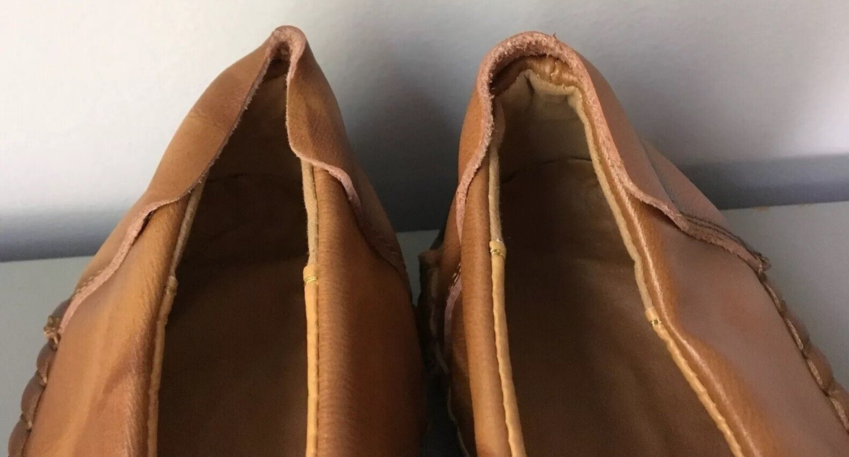 ON SALE! 100% Caoutchouc Brown Leather Driving Shoe Loafer 