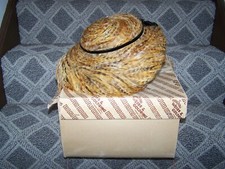 Antique Vintage Womens Feathered Hat Jille Original Size Small w/ Original Box