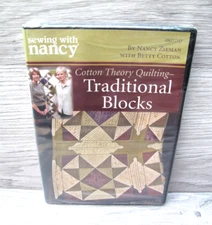 NEW - Sewing with Nancy DVD Cotton Theory Quilting - Traditional Blocks SN2121D