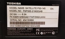 Toshiba Satellite P30-145 (pink) *DEFEKT - BLINKLICHT & OHNE STROM* – Bild 9
