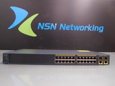 Cisco Catalyst 2960 WS-C2960-24TC-L 24-Port 10/100 Ethernet Switch