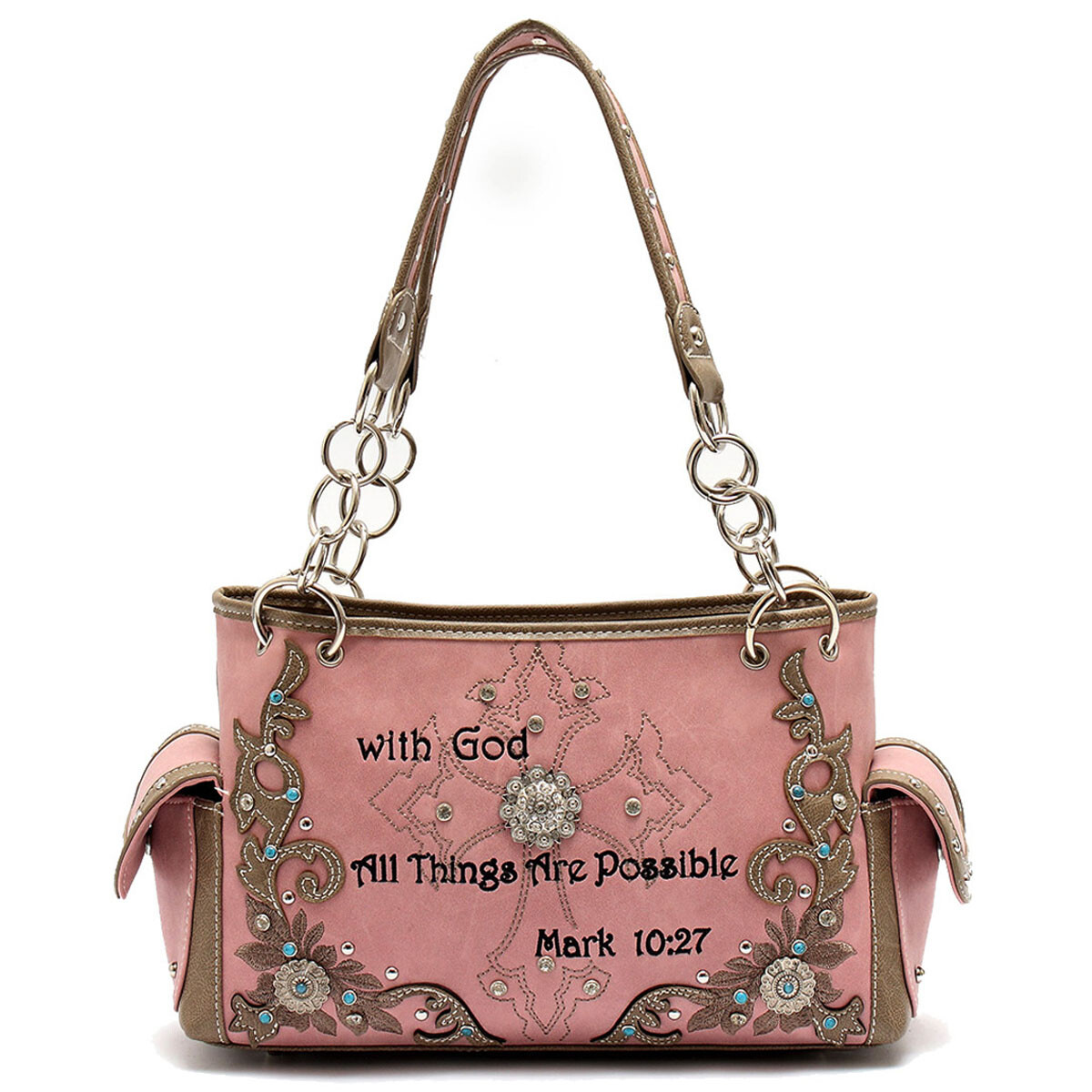 Scripture Bible Verse Concealed Carry Purse Western Handbag Women