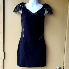 Asos Hunt no more black bead sequined cocktail dress NWT Size small
