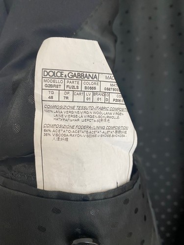 Dolce & Gabbana Men's Navy Jacket Size IT48 - Picture 7 of 7