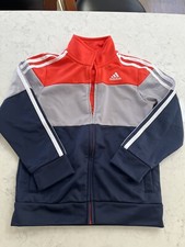 Adidas Essentials 3 Stripes Warm-Up Track Jacket Boys Black Size: 6