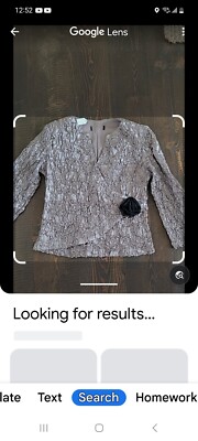 Cache Sz S Mother Of Bride Top Sequinned Black Tie Affair Top Vintage