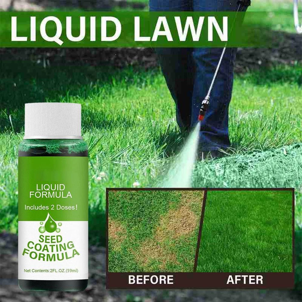 1 2 3x 59ml Seed Spray Liquid Lawn Garden Sprayers Green Grass