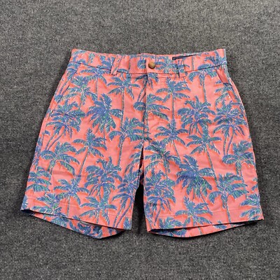Vineyard Vines Mens Size 30 Breaker Shorts Tropical Palm Tree All Over  Print
