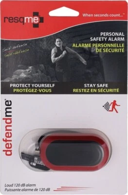 Resqme Defendme Personal Alarm 120 dB 300ft Audibility Legal In All US States