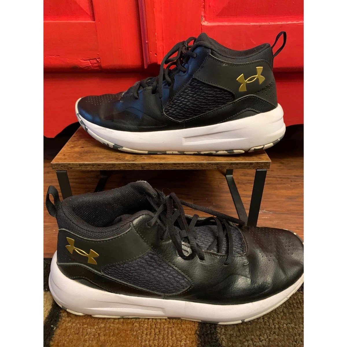 Under Armour Unisex Lockdown 5 3023949 Black Basketball  display picture 2