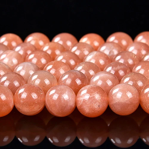 Natural Natural Sunstone Gemstone Grd AAA Round 6MM 8MM 10MM Loose Beads (D499) - Picture 2 of 3