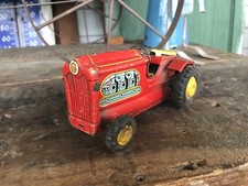 VINTAGE--CRAGSTAN--MADE IN JAPAN--PRESSED TIN FRICTION TOY TRACTOR