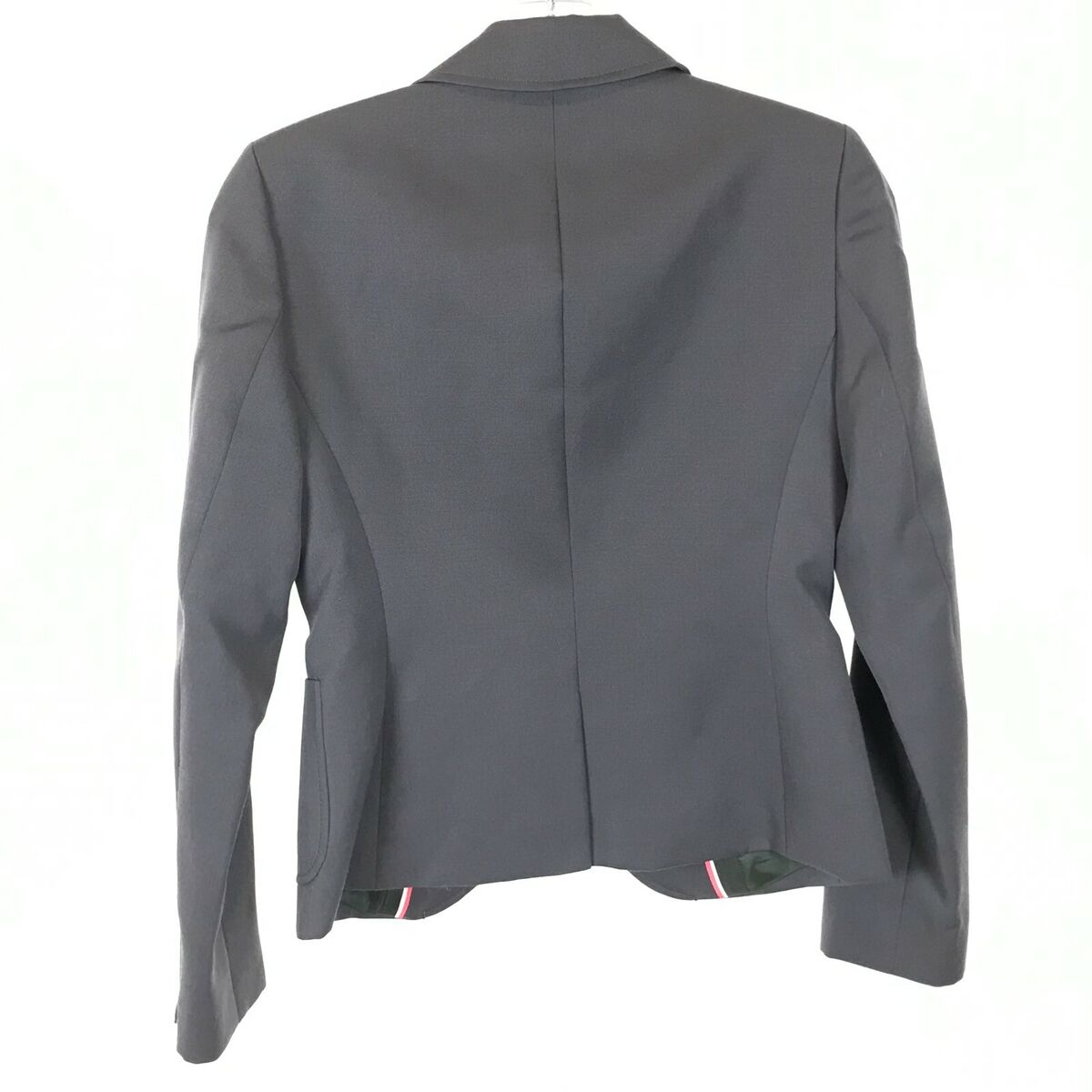 Womens Petite Size 0 0P J. Crew Gray Pure Wool Notched Lapel Womens Petite Size 0 0P J. Crew Gray Pure Wool Notched Lapel