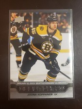 2023-24 Joona Koppanen Debut Dates Rookie Upper Deck Series 1 Hockey Boston...