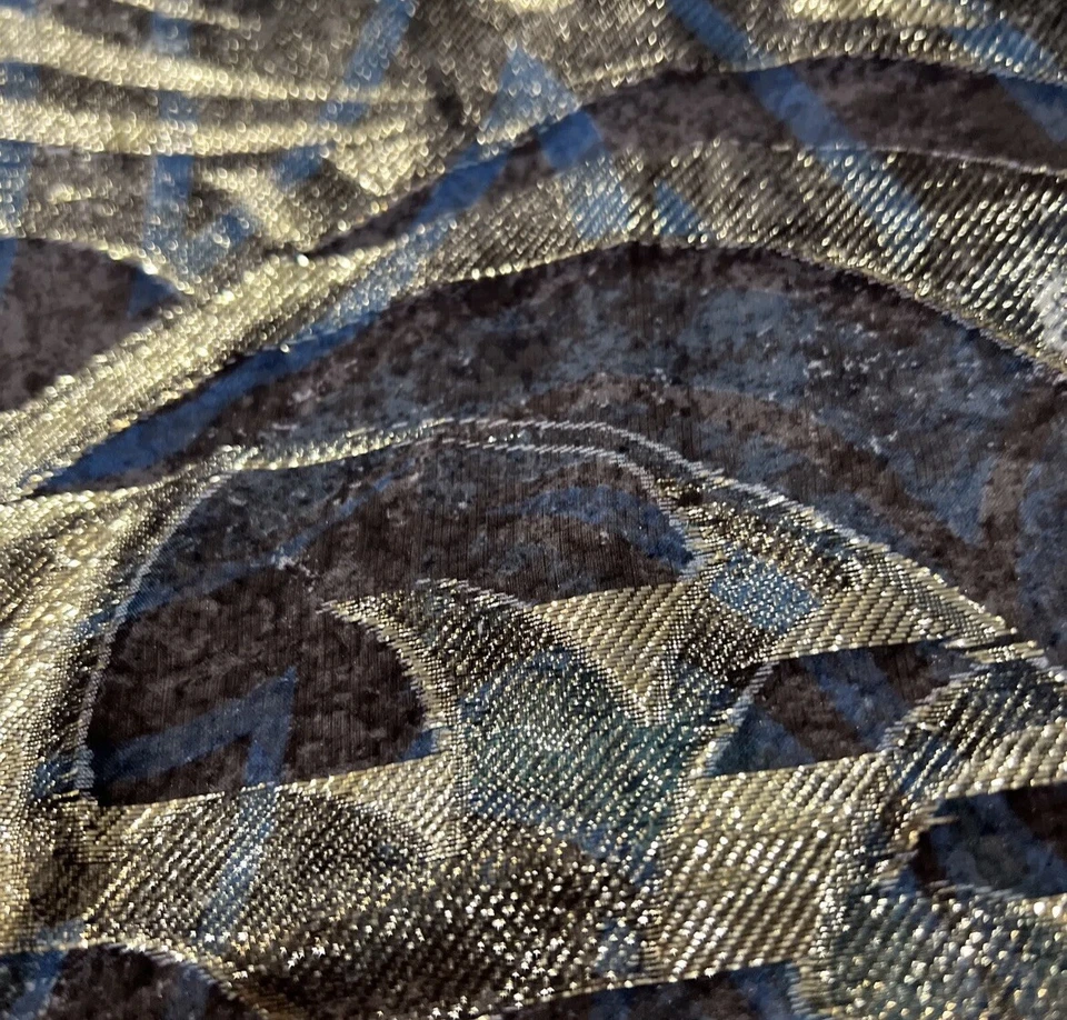 Lindo cachecol/envoltório Emilio Pucci ouro xale enorme Itália tamanho 55x55 - Imagem 2 de 4