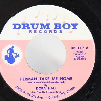 Northern Soul R&B Dora Hall 45 rpm Herman Take Me Home + You Call Everybody