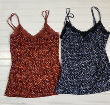 Express 2 Lace Tank Tops Women s Size Small Adjustable Straps Indie Vibrant