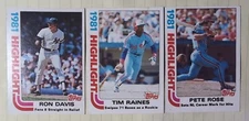 1982 Topps base cards 1-250 Pick from drop down list