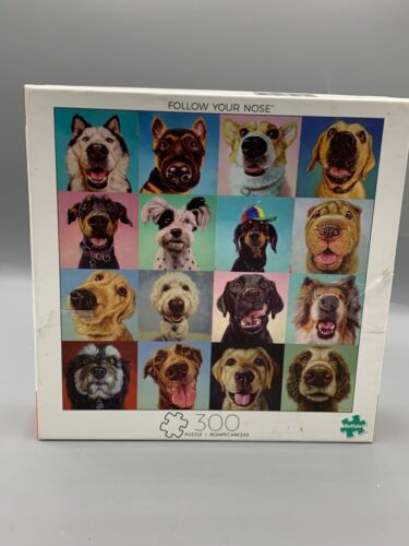 300 Piece Puzzle - “Follow your Nose” Adorable multiple dog puzzle. - Picture 1 of 5