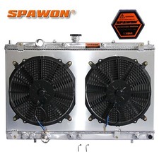 Radiator with Fan Shroud For 1997-2002 Mitsubishi Mirage 1.5L 1.8L L4 2208 AT MT