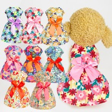 Pet Cat Floral Dresses for Small Dog Clothing Cosplay Cat Costume Wedding Dress 