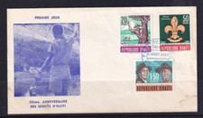 HAITE 1962 FDC 22ND ANNIVERSARY OF SCOUTS OF HAITE WITH PHOTO CACHET #C513
