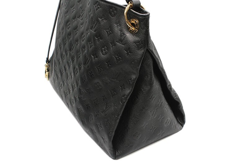 Louis Vuitton Artsy Shoulder Bag MM Black Leather for sale online 