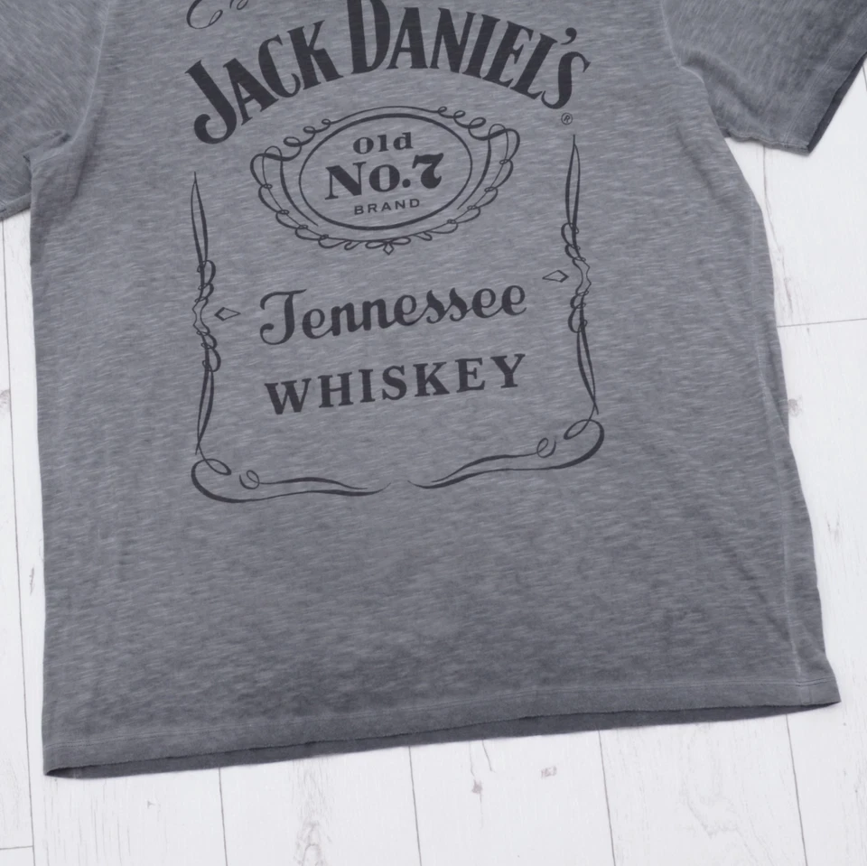 Camiseta Avant Garde × Estilo Y2K Merch Jack Daniels × Camiseta Rara Logo Grande Talla XL Foto 3 de 4